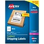 Avery TrueBlock Laser Shipping Label, 5 1/2" x 8 1/2", White, 2 Labels/Sheet, 250 Sheets/Pack (5912)~#|#~sp43802220_sc7