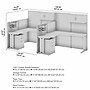 Bush Business Furniture Office in an Hour 63"H x 129"W 2 Person F-Shaped Cubicle Workstation, Hansen Cherry (OIAH008HC)~#|#~80367DC2-2CA1-48DA-B950D4FC0BF74A51_sc7