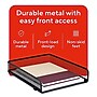 TRU RED Front‑Load Stackable Metal Letter Tray – Desktop Paper Organizer for Office Files & Documents~#|#~8037443A-E904-4FD1-9E8488C9E4B84845_sc7