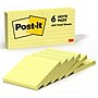 Post-it Notes, 3" x 3", Canary Collection, Lined, 100 Sheet/Pad, 6 Pads/Pack (630-6PK)~#|#~803F324D-AF65-43EF-A56D2D7AB0E212F0_sc7