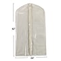 Household Essentials Suit Protector Garment Bag with Canvas Backing and Clear Front, Cream (HH311393)~#|#~803FFB76-693D-4573-B408A4FB96DFED05_sc7