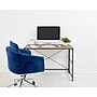 Advantus Flipshelf 40"W Workstation Desk, Wood Grain/Black (39347)~#|#~8043E0D4-552B-47A8-A29D349D66F29F7C_sc7