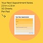 Post-it Appointment Reminder Notes, 2.9" x 2.8", Yellow/White, 50 Sheets/Pad, 24 Pads/Pack (654-24CP-NSA)~#|#~80440EB1-F1B1-4E92-99B7C3B49375B4A6_sc7