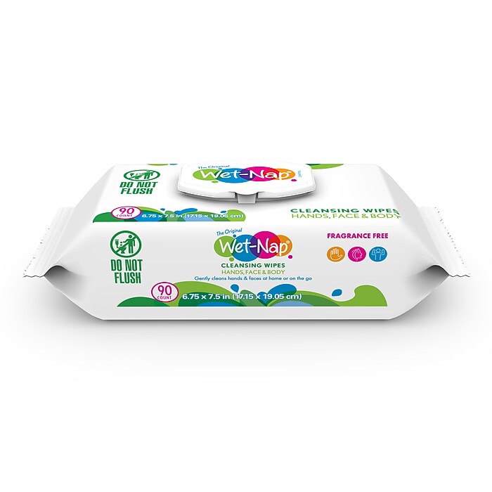 Wet-Nap Hand and Face Cleansing Wipes, 110/Pack (M970SH/M962SH