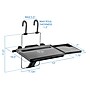 Mount-It! 20.75" x 10.5" Plastic Height Adjustable Steering Wheel and Backseat Tray, Black (MI-7314)~#|#~804E4D05-A197-4C7B-BC0C44E046570565_sc7