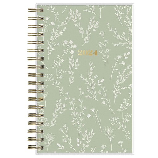 2024 Blue Sky Day Designer The Everygirl Dainty Sage 3.63" x 6.13