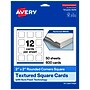 Avery Square Rounded Corners Integrated Cards, Matte White, 600/Pack (19479399837)~#|#~80544D0E-51BC-45F4-8679706907886D0C_sc7