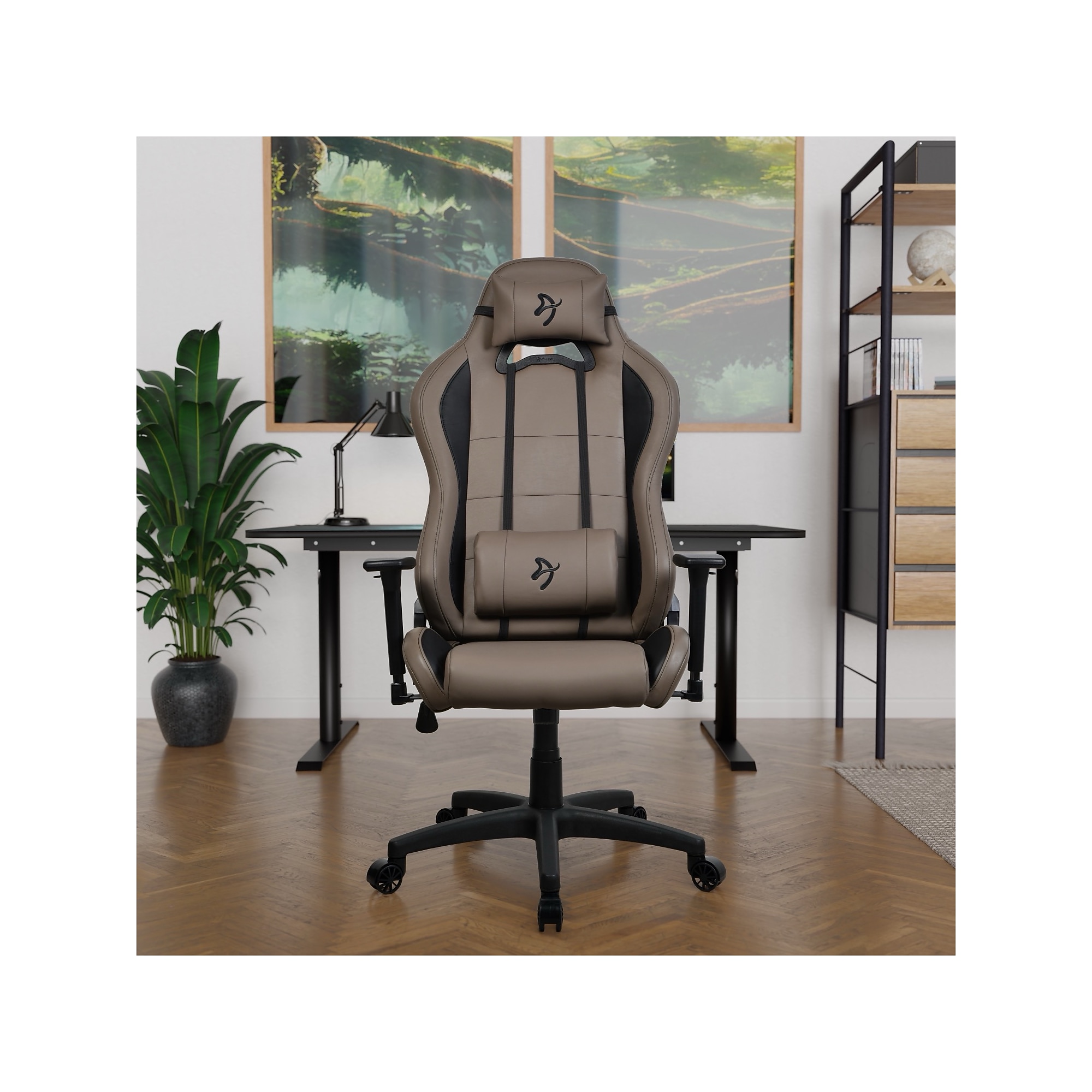 Arozzi Torretta SoftPU Faux Leather Ergonomic Racing Gaming Chair, Brown (TORRETTA-SPU-BWN) Sansujyuku sansujyuku.com