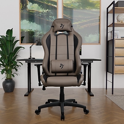 Arozzi Torretta SoftPU Faux Leather Ergonomic Racing Gaming Chair, Brown (TORRETTA-SPU-BWN) Sansujyuku sansujyuku.com