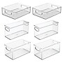 iDESIGN Small Stackable Plastic Storage Bin with Handles, Clear, 6/Pack (95583N)~#|#~8056B3F6-6B5C-4EBB-84608E0164EF9E14_sc7