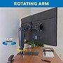 Mount-It! Height Adjustable Dual Monitor Arm, Freestanding Mount, Fits 17"-32" Monitors, Black (MI-2758)~#|#~80574AED-C8B3-4AF7-B0D0040CBC8AA094_sc7