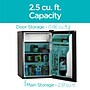 Black & Decker Adjustable Shelves Refrigerators w/Freezer, 2.5 Cu. Ft., Black (BCRK25B)~#|#~8059C036-247E-4A16-A784687433465347_sc7
