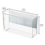 iDESIGN Magnetic Plastic Storage Bin, 6.25" x 3"x 11", Clear, 4/Pack (28111M4)~#|#~805B9AD3-7601-4CB3-B5C0747712EEB82A_sc7