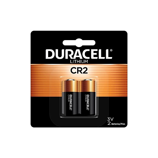 cr２ Duracell CR2 Lithium Battery, 2/Pack (DLCR2B2PK) | Staples