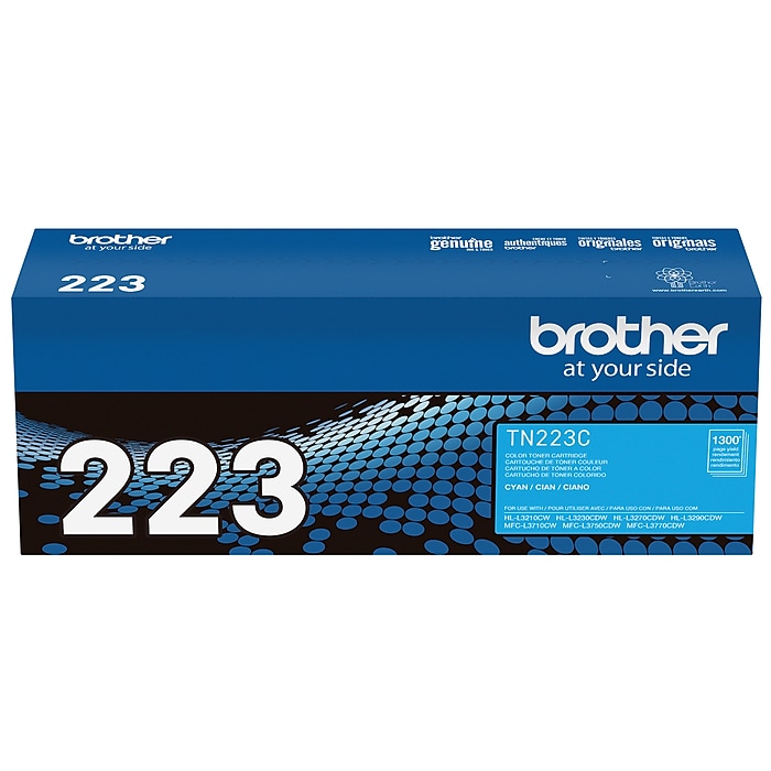 Brother TN-223 Cyan Standard Yield Toner Cartridge, Print Up Brother TN-223 Cyan Standard Yield Toner Cartridge, Print Up