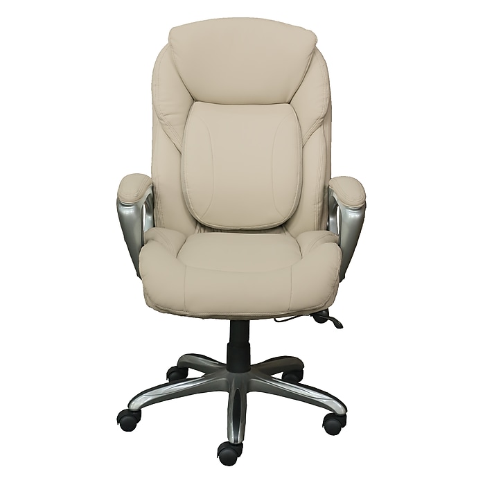 Serta Works My Fit Ergonomic Bonded Leather Swivel Executive Chair