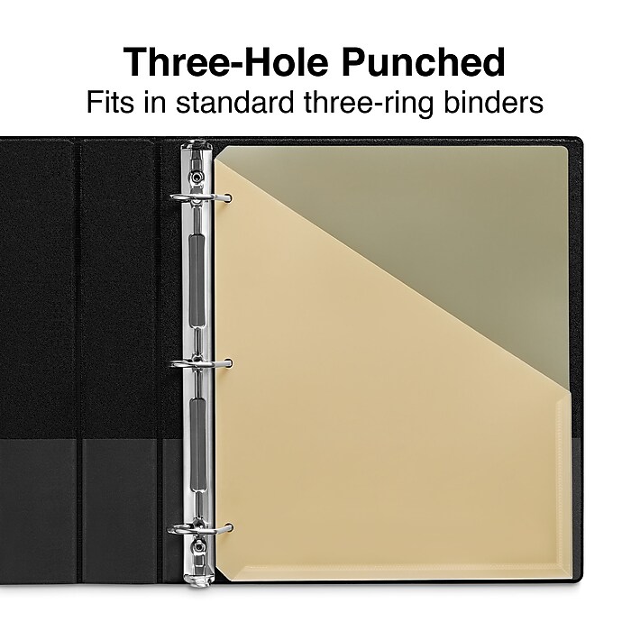 Staple / ジャケット/XL/ポリエステル/BEG/220907065 Staples Plastic File Jacket, Letter Size, Assorted, 5/Pack (89505