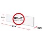 Deflecto School Name Plate, 8.5"W x 2"H (587501)~#|#~806B9090-E628-45E3-A4B26A91D9BCE94A_sc7
