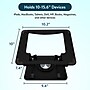 Uncaged Ergonomics 10.2" x 10" Metal Swivel Laptop Stand 2.0, Black (SLS-Black)~#|#~806EC182-1EA9-4ADF-9410ED8D94702AD7_sc7