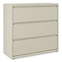 Alera 3-Drawer Lateral File Cabinet, Letter/Legal Size, Lockable, 40.25"H x 42"W x 18.63"D, Putty (ALEHLF4241PY)~#|#~8072ADD1-7CF2-41CB-A6A9481005A427E2_sc7