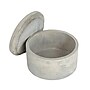 Storied Home Round Decorative Cement Storage with Lids (A75500081)~#|#~8072AF8B-DD0E-4CB6-B6C73A855F293A8E_sc7