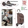 Trolley Dolly Standard Folding Hand Truck, 110 lb. Capacity, Brown (01-061)~#|#~8072D36D-72BD-4C3B-AC85484F4B71D4C9_sc7