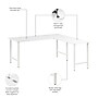 Bush Business Furniture Hustle 72W x 30D L Shaped Computer Desk with Metal Legs, White (HUS001WH)~#|#~807392BA-2F00-418D-9E235B317F9074D6_sc7