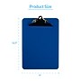 Davis Group Plastic Clipboard, Letter Size, Blue, 6/Pack (4977-92-06)~#|#~8077CFA9-EDA7-4AE9-AACAD31F129CD6BB_sc7