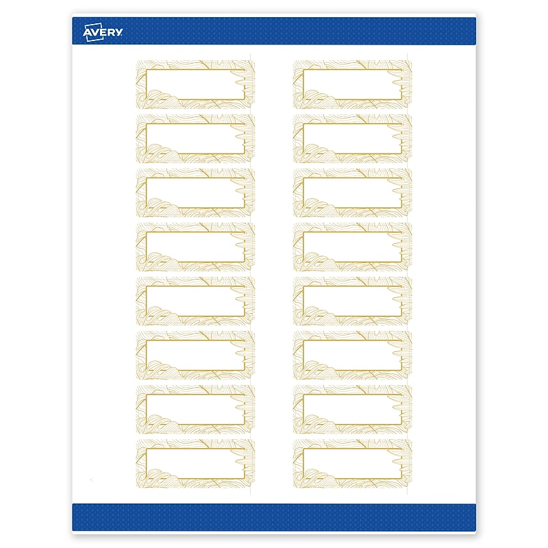 Avery Laser/Inkjet Rectangle Multipurpose Labels, 1" x 2-5/8", White, 160/Pack (S00EVV) image 1