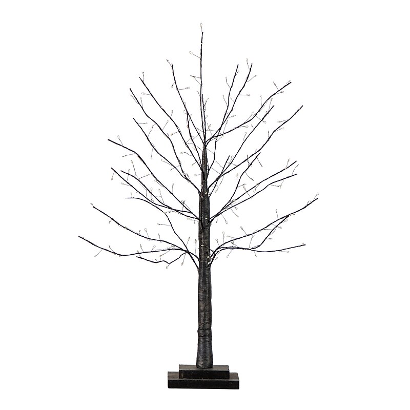 Nearly Natural Pre-Lit Artifiical Halloween Black Twig Tree, 2' (T5203) image 1