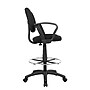 Boss Ergonomic Works Armless Drafting Stool with Backrest and Footrest, Tweed Fabric, Black (B1617-BK)~#|#~807E4376-7627-4AA4-8F79FD525681F2A2_sc7