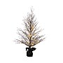 Nearly Natural 4' Pre-Lit Halloween Black Twig Artificial Fall Tree in Burlap Planter with 63 Warm White LED Lights (T4727)~#|#~80859ACA-5E66-4C76-9A3F5CCADB542E38_sc7