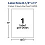 Avery Laser/Inkjet Waterproof Rectangle Labels, 8-1/2" x 11", White, 10 Labels/Pack (94269)~#|#~8089C26B-7773-4F99-B4C7B475675CCE10_sc7