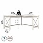 Bush Furniture Key West 60"W L Shaped Desk, Linen White Oak (KWD160LW-03)~#|#~80928768-B562-46FE-A5F03900A6EF7012_sc7