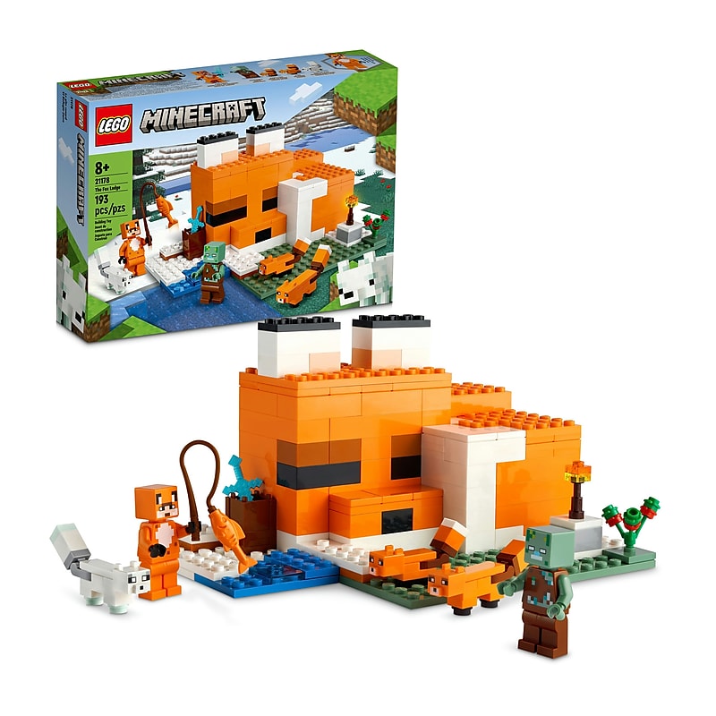 LEGO Minecraft The Fox Lodge, 193 Pieces (21178) image 1
