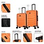 InUSA Trend 2-Piece Hardside Spinner Luggage Set, TSA Checkpoint Friendly, Orange (IUTRE0SM-ORA)~#|#~80A5E670-216E-436C-B6909AF7722A945B_sc7