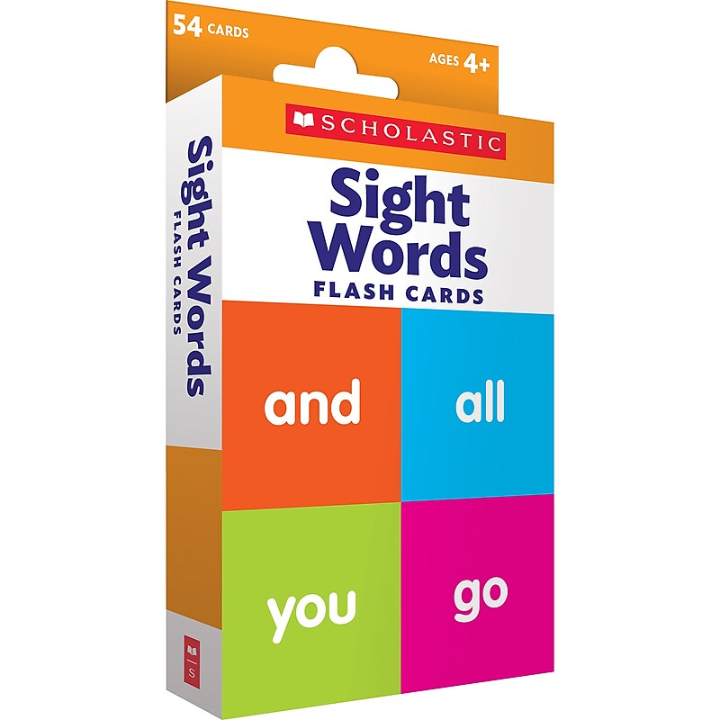 Scholastic Sight Words Flash Cards, 54/Pack (SC-823358) image 1