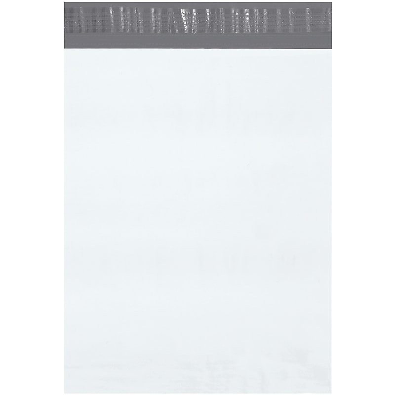 12" x 15.5" Self-Sealing Poly Mailer, White, 500/Carton (B875) image 1