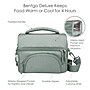 bentgo Deluxe Insulated Lunch Bag, 2-Compartment, Khaki Green (BGOBG2-KG)~#|#~80A8B975-7041-45F8-A14953D0C0179731_sc7