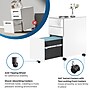 Mount-It! 3-Drawer Mobile File Cabinet, Letter/Legal Size, Lockable, 23.35"H x 11.81"W x 19.69"D, White (MI-944W)~#|#~80AABEDA-ECFE-48AF-A1833F2A3ADD6BA5_sc7