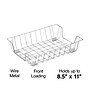 Staples Front Loading Letter Tray, Chrome Steel (10849CC)~#|#~80AC691F-1530-4B3D-976A35461B0F239C_sc7