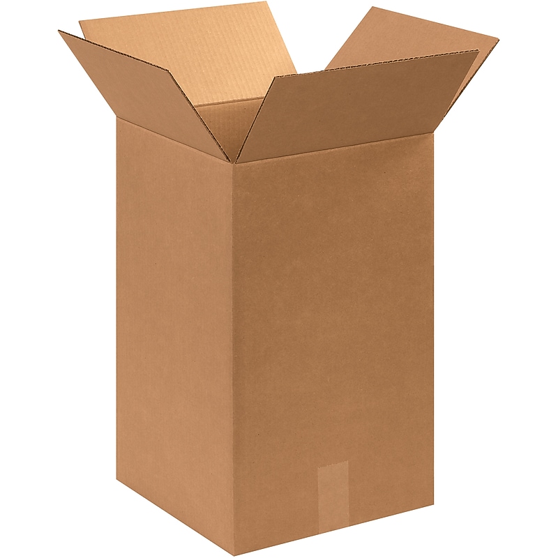12" x 12" x 20" Shipping Boxes, 32 ECT, Brown, 25/Bundle (121220) image 1