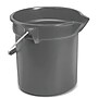 Rubbermaid Brute Plastic Bucket, 10 Quart, Gray (FG296300GRAY)~#|#~80B05941-D659-4CBB-A49B6976DBA405E3_sc7