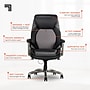Sharper Image S-600 Active Lumbar Heated Ergonomic Bonded Leather Swivel Executive Massage Chair, Black (60098-BLK)~#|#~80B23EFC-6CB2-4111-A03D0BD54B855A19_sc7