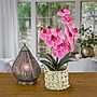 National Tree Company 21" Pink Orchid Flower in White Basket (MT81-PH0254PPK)~#|#~80B257D5-E297-4AD5-B82874764EE265E0_sc7