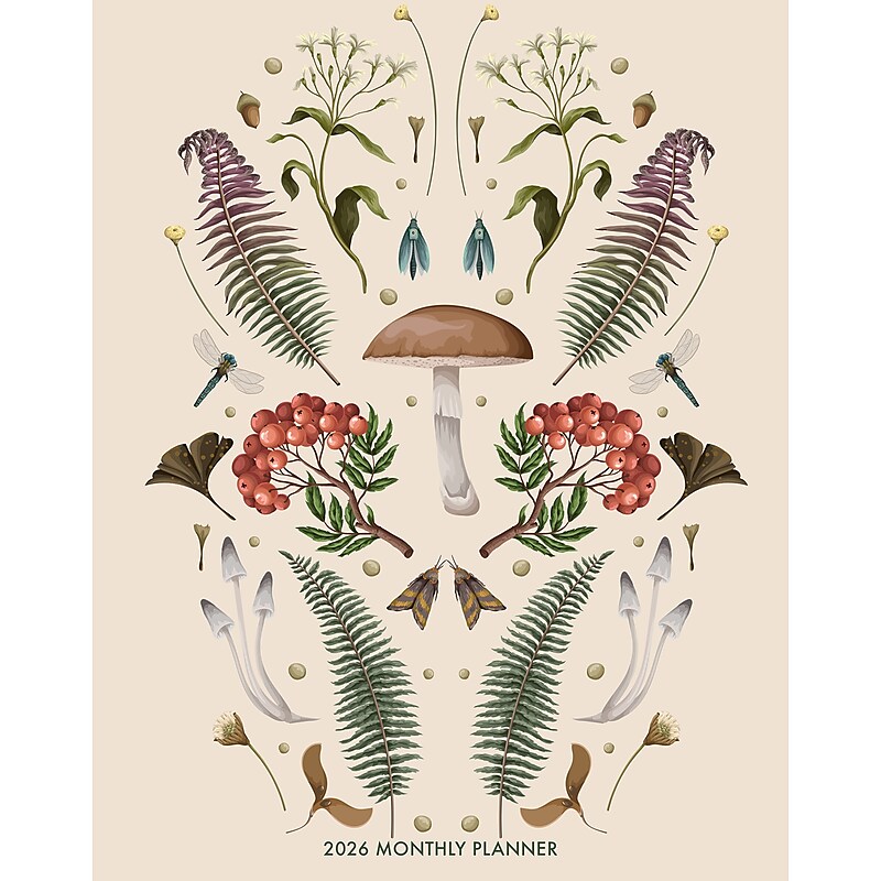 2026 Willow Creek Magic Mushroom 7.5" x  Monthly Planner (57575) image 1