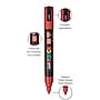 POSCA PC-5M Warm Water Based Paint Marker, Medium Bullet Tip, Assorted Colors, 8/Set (UBCPC5M8CWARMTONE)~#|#~80B39738-86B5-486D-AC9FEAF2F0DC3762_sc7