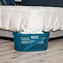Mind Reader 10.57-Gallon Laundry Basket with Handles, Plastic, Blue, 2/Set (2HHAMP40-BLU)~#|#~80BA3A53-E7AF-4B7E-A22A7A1A02609145_sc7
