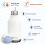 ASOBU Bestie Bottle Sheep Vacuum Insulated Stainless Steel Water Bottle with Reusable Flexi Straw, 16 oz., White (SBV44SH)~#|#~80BDD317-03B7-4AA3-B799F2080F28F148_sc7
