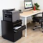Mount-It! 3-Drawer Mobile File Cabinet, Letter & Legal Size, Lockable, 23.72"H x 14.7"W x 18.11"D, Black (MI-941B)~#|#~80C17F85-5C65-49A7-95A614456E3DF991_sc7
